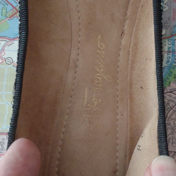 Salvatore Ferragamo Patent Houndstooth flat Sz. 9 - Picture 2 of 8